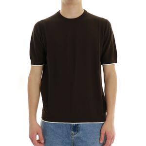 MAGLIA MEZZA MANICA +39MASQ MARRONE